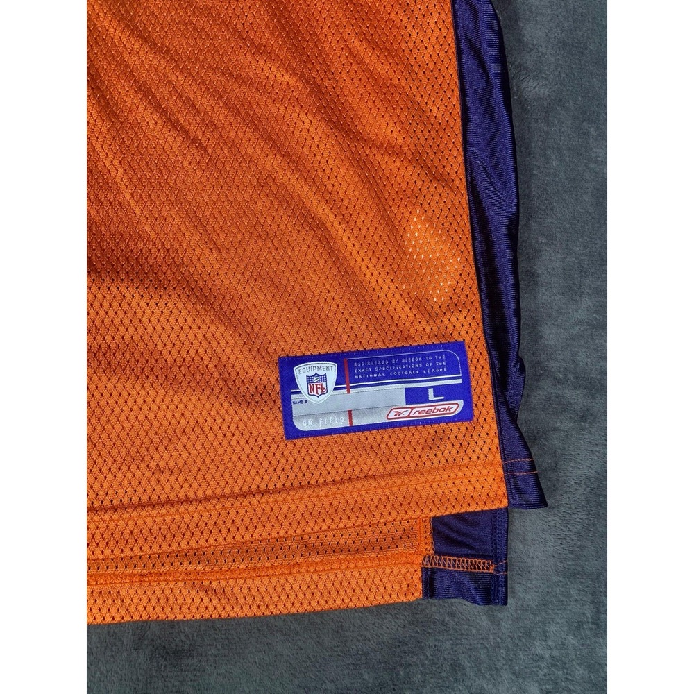 Brian GRIESE #14 Denver Broncos NFL ON FIELD REEBOK Jersey Large Orange - Picture 2 of 9